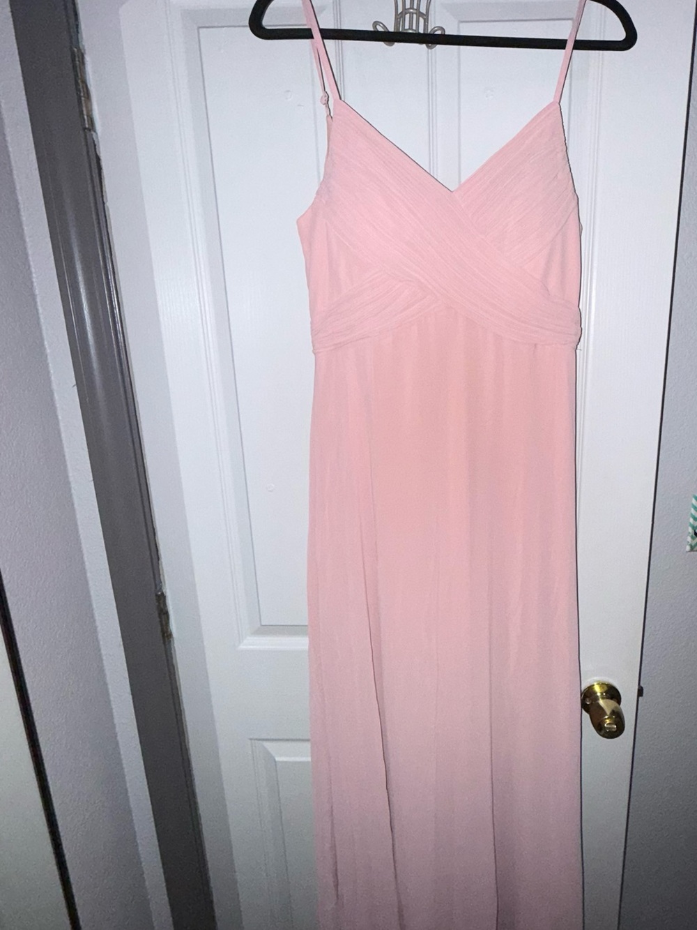 Spaghetti Strap Maxi Dress in Light Pink